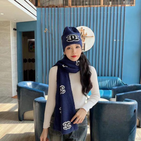 designer,replica,clothing,fake,1:1,lv,luxury,high quality Chanel new hat and scarf set