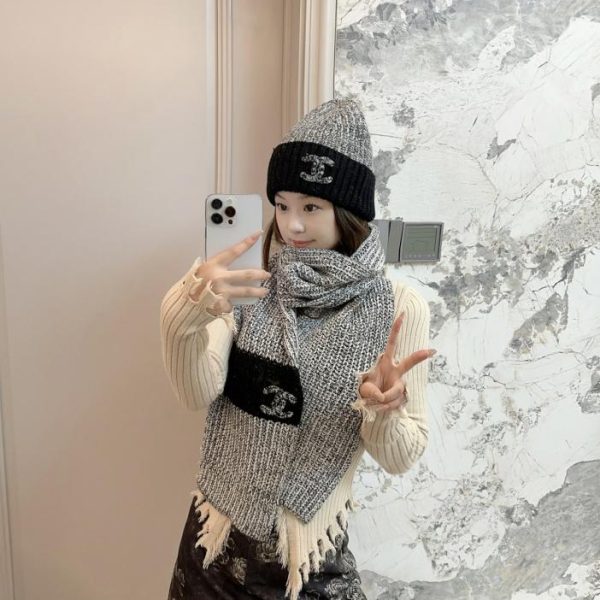 designer,replica,clothing,fake,1:1,lv,luxury,high quality Chanel Hats and Scarves Official Website New Product Classic Set