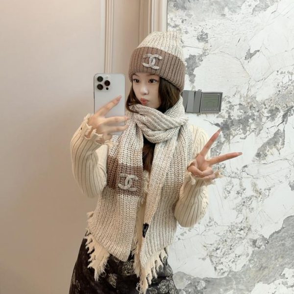 designer,replica,clothing,fake,1:1,lv,luxury,high quality Chanel Hats and Scarves Official Website New Product Classic Set