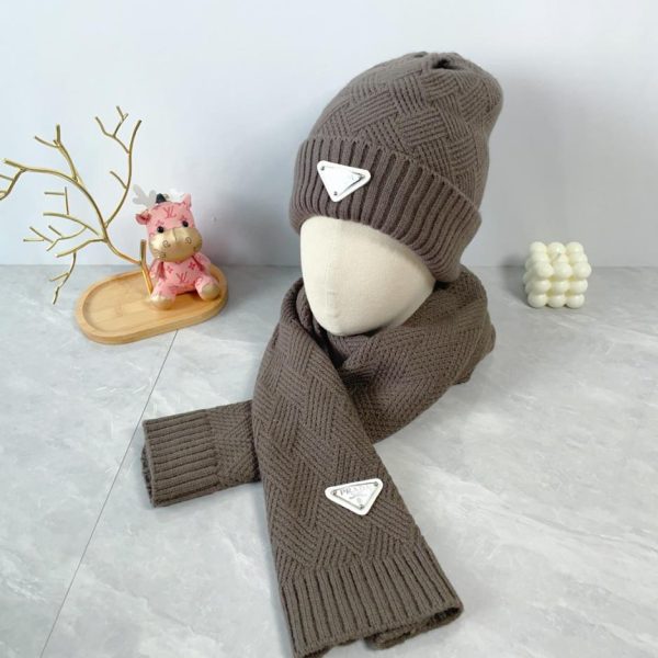 designer,replica,clothing,fake,1:1,lv,luxury,high quality Prada wool two-piece hat