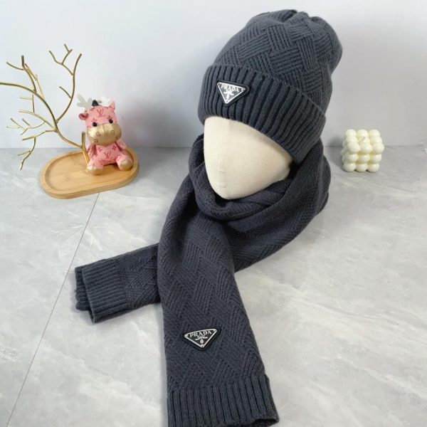 designer,replica,clothing,fake,1:1,lv,luxury,high quality Prada wool two-piece hat