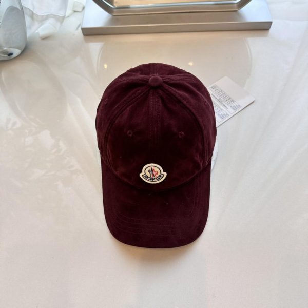 designer,replica,clothing,fake,1:1,lv,luxury,high quality Moncler 24 new autumn and winter new frosted leather baseball cap