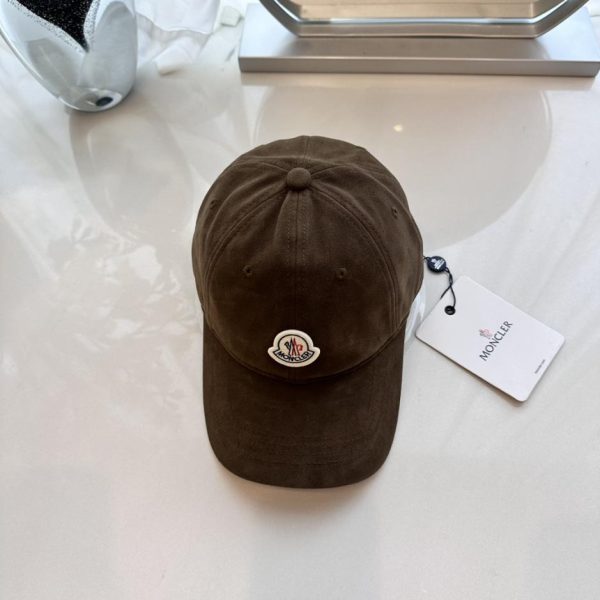 designer,replica,clothing,fake,1:1,lv,luxury,high quality Moncler 24 new autumn and winter new frosted leather baseball cap