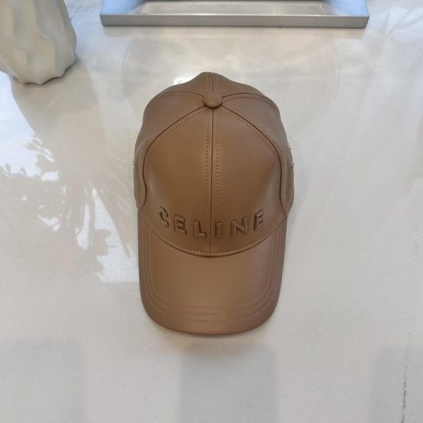 designer,replica,clothing,fake,1:1,lv,luxury,high quality CELINE24 new autumn and winter leather baseball cap