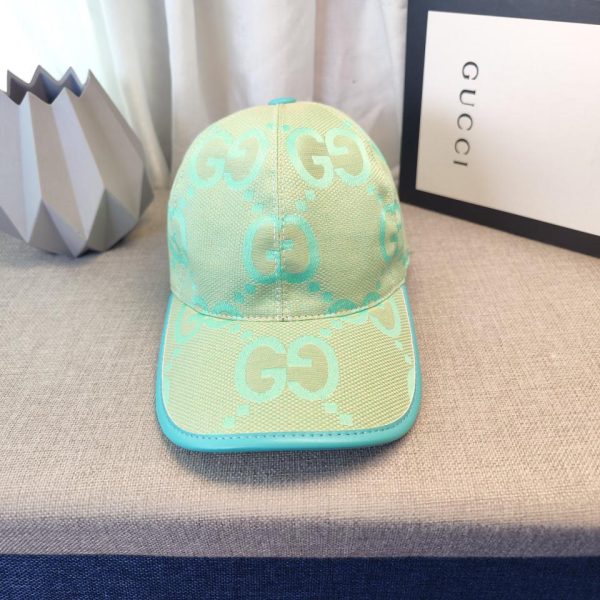 designer,replica,clothing,fake,1:1,lv,luxury,high quality GUCCI Big G matcha green high version floral baseball cap 23s new series
