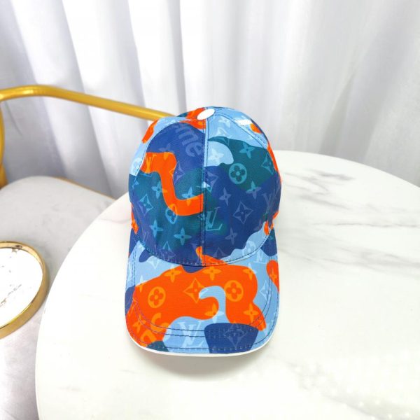 designer,replica,clothing,fake,1:1,lv,luxury,high quality Louis Vuitton Camouflage High Baseball Cap