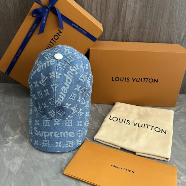 designer,replica,clothing,fake,1:1,lv,luxury,high quality Louis VuittonX Supreme joint new baseball cap