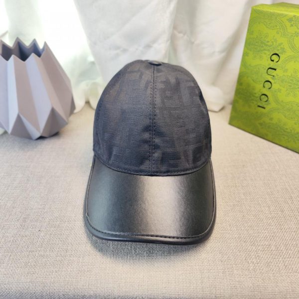 designer,replica,clothing,fake,1:1,lv,luxury,high quality Fendi patchwork leather baseball cap