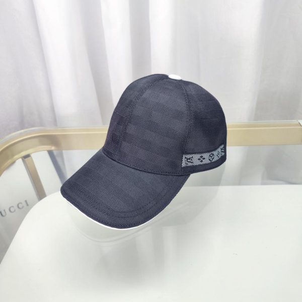 designer,replica,clothing,fake,1:1,lv,luxury,high quality Louis Vuitton classic black matching baseball cap