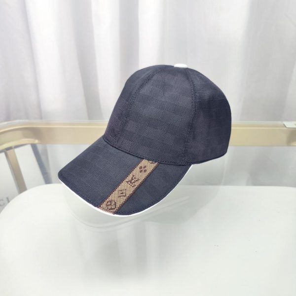 designer,replica,clothing,fake,1:1,lv,luxury,high quality Louis Vuitton classic black matching baseball cap