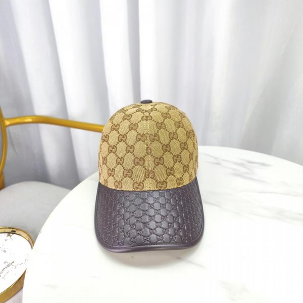 designer,replica,clothing,fake,1:1,lv,luxury,high quality Gucci new fashion baseball cap brim leather embossed 2024