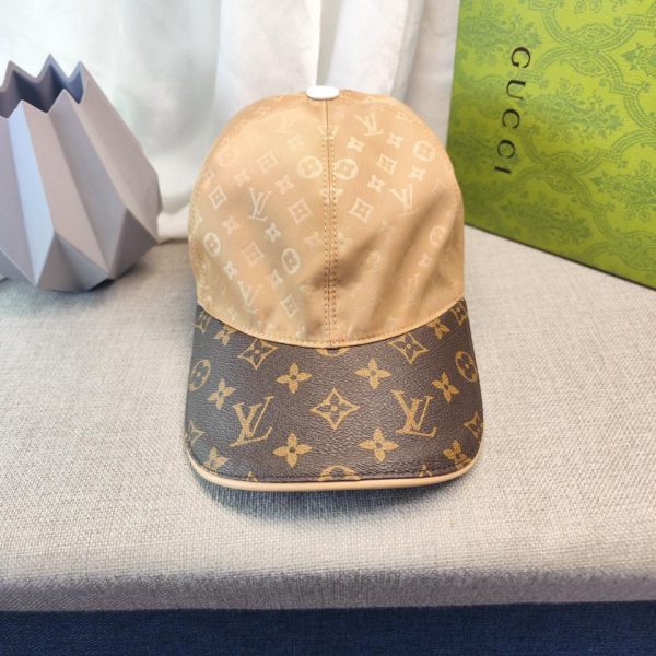 designer,replica,clothing,fake,1:1,lv,luxury,high quality Louis Vuitton floral patchwork leather presbyopic high version baseball cap