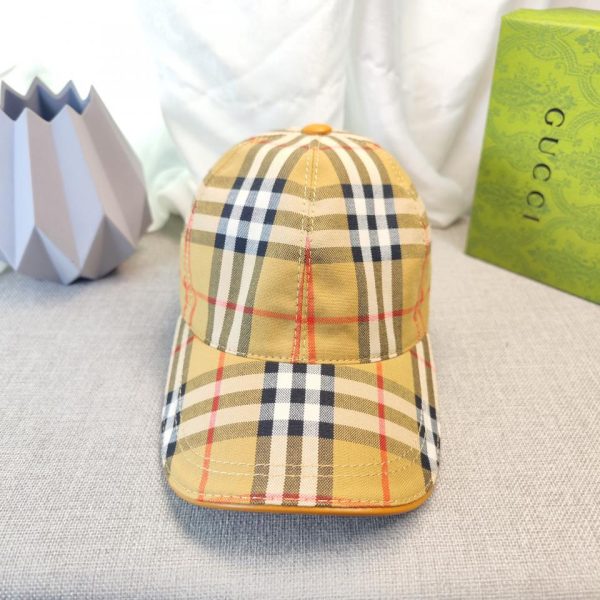 designer,replica,clothing,fake,1:1,lv,luxury,high quality Burberry Checkered High Versus Floral Baseball Cap