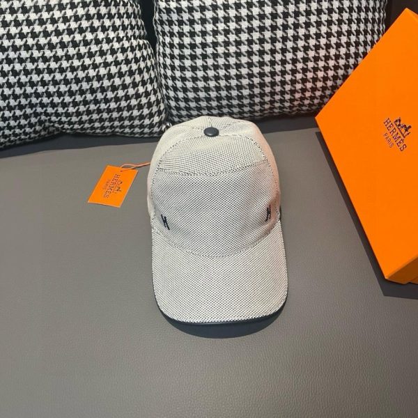 designer,replica,clothing,fake,1:1,lv,luxury,high quality Hermes baseball cap classic H canvas fabric first layer of cowhide