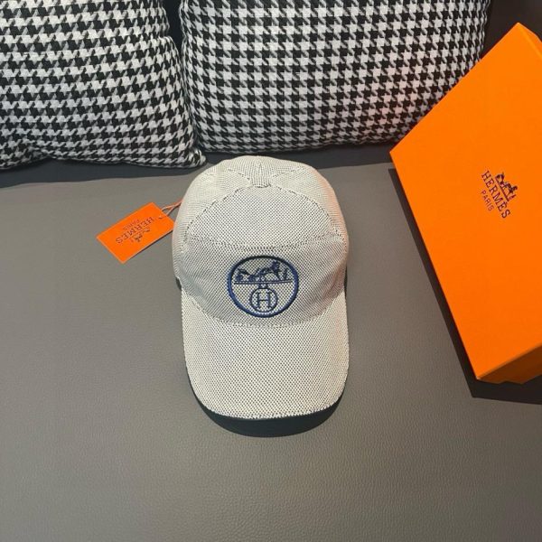 designer,replica,clothing,fake,1:1,lv,luxury,high quality Hermes baseball cap classic H canvas fabric first layer of cowhide