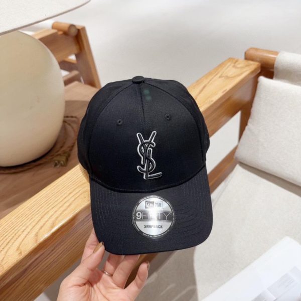 designer,replica,clothing,fake,1:1,lv,luxury,high quality YSL letter embroidered baseball cap
