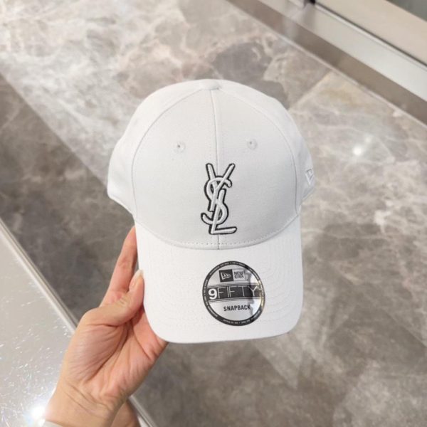 designer,replica,clothing,fake,1:1,lv,luxury,high quality YSL letter embroidered baseball cap