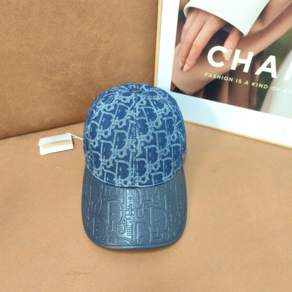 designer,replica,clothing,fake,1:1,lv,luxury,high quality Dior denim and leather 24S new baseball cap