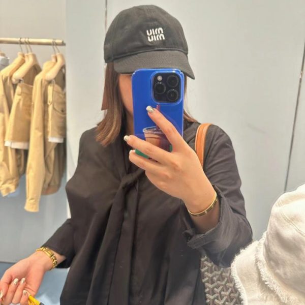 designer,replica,clothing,fake,1:1,lv,luxury,high quality MiuMiu colorful drawstring baseball cap