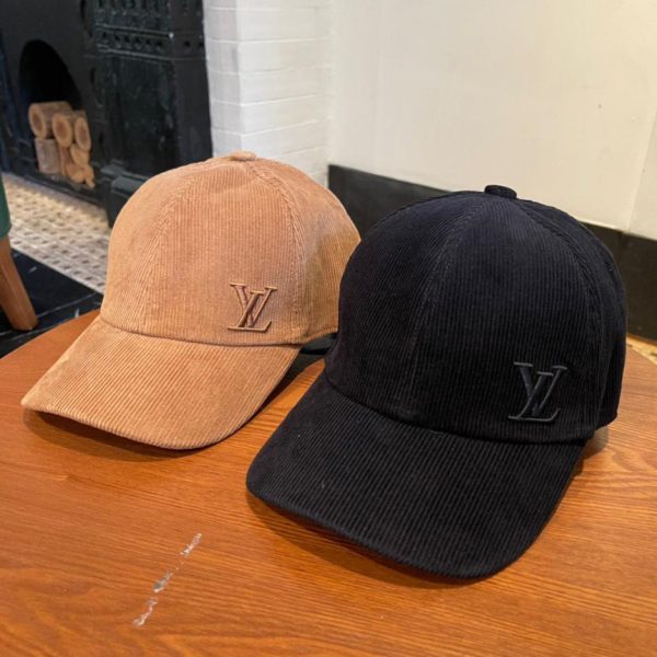 designer,replica,clothing,fake,1:1,lv,luxury,high quality Louis Vuitton new corduroy embroidered baseball cap for men and women