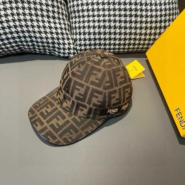 designer,replica,clothing,fake,1:1,lv,luxury,high quality Fendi new baseball cap double F jacquard