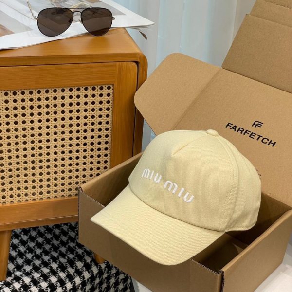 designer,replica,clothing,fake,1:1,lv,luxury,high quality MiuMiu canvas baseball cap
