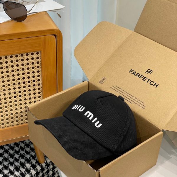 designer,replica,clothing,fake,1:1,lv,luxury,high quality MiuMiu canvas baseball cap