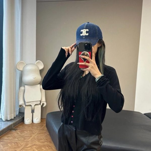 designer,replica,clothing,fake,1:1,lv,luxury,high quality CELINE high quality denim baseball cap