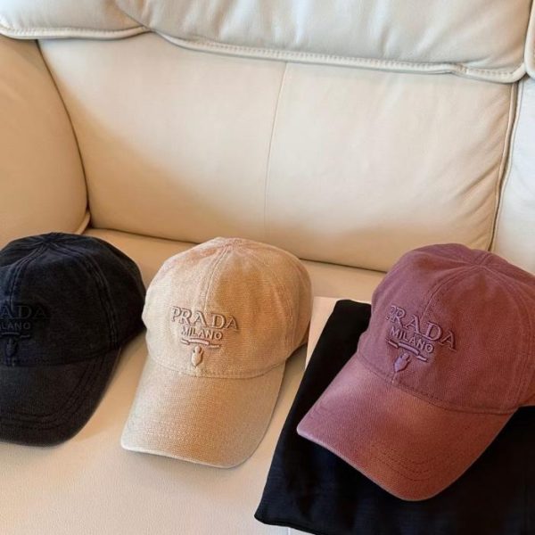 designer,replica,clothing,fake,1:1,lv,luxury,high quality Prada latest washed distressed fisherman baseball cap