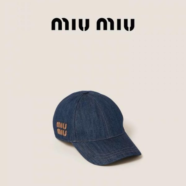 designer,replica,clothing,fake,1:1,lv,luxury,high quality MiuMiu Women’s Denim Baseball Cap
