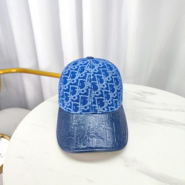 designer,replica,clothing,fake,1:1,lv,luxury,high quality DIOR denim and leather baseball cap