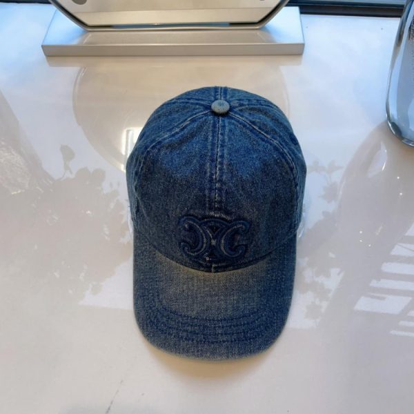 designer,replica,clothing,fake,1:1,lv,luxury,high quality CELINE new denim baseball cap