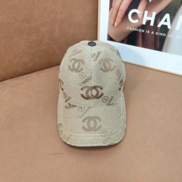 designer,replica,clothing,fake,1:1,lv,luxury,high quality CHANEL brown floral baseball cap