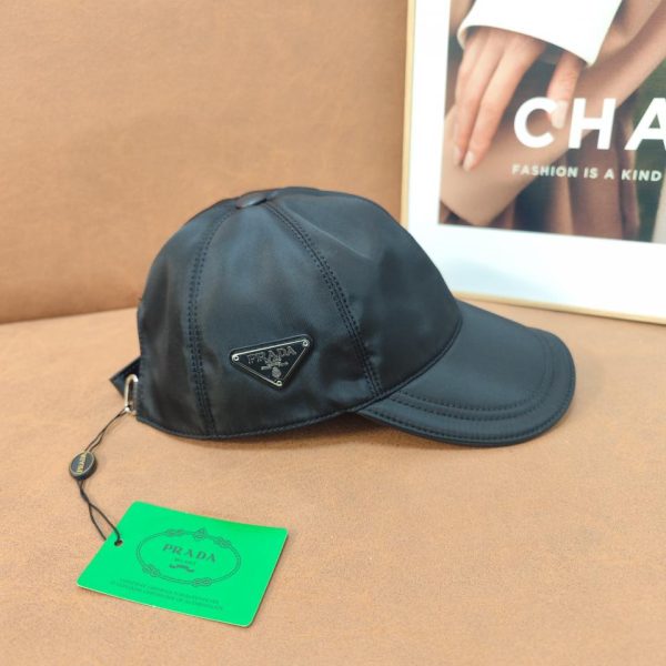 designer,replica,clothing,fake,1:1,lv,luxury,high quality PRADA triangle elevation baseball cap