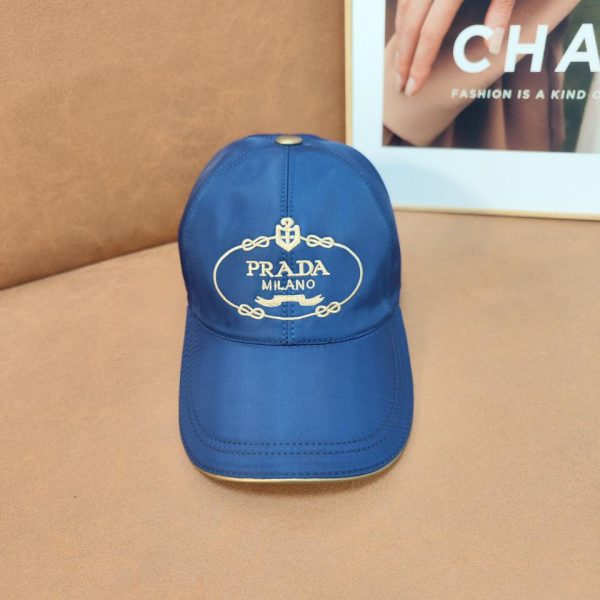 designer,replica,clothing,fake,1:1,lv,luxury,high quality PRADA embroidered tall baseball cap