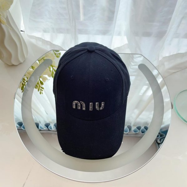 designer,replica,clothing,fake,1:1,lv,luxury,high quality MiuMiu new hard top baseball cap pure cotton baseball