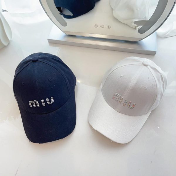designer,replica,clothing,fake,1:1,lv,luxury,high quality MiuMiu new hard top baseball cap pure cotton baseball