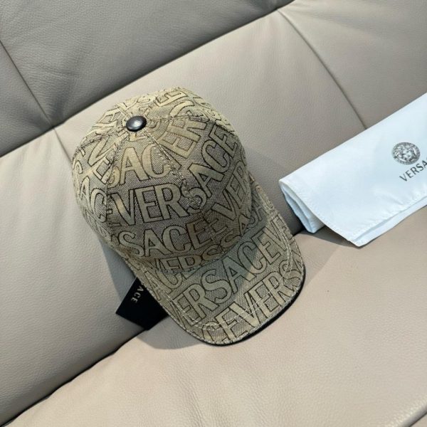 designer,replica,clothing,fake,1:1,lv,luxury,high quality VERSACE new baseball cap fabric first layer cowhide