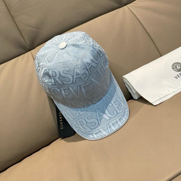 designer,replica,clothing,fake,1:1,lv,luxury,high quality VERSACE new baseball cap fabric first layer cowhide