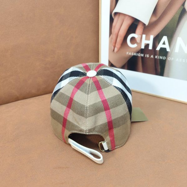 designer,replica,clothing,fake,1:1,lv,luxury,high quality Burberry checkered embroidered baseball cap