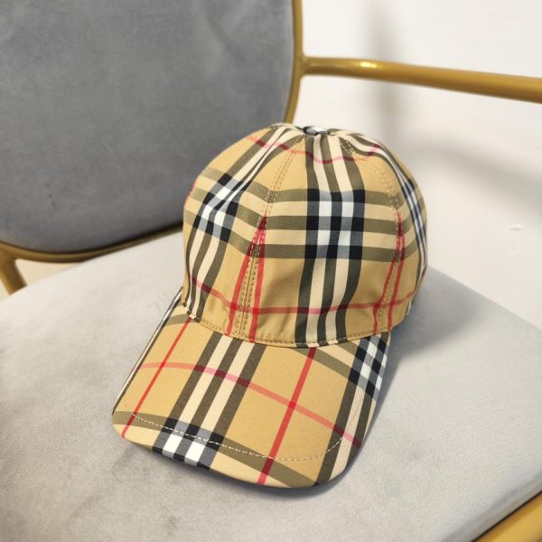 designer,replica,clothing,fake,1:1,lv,luxury,high quality Burber high version plaid baseball cap
