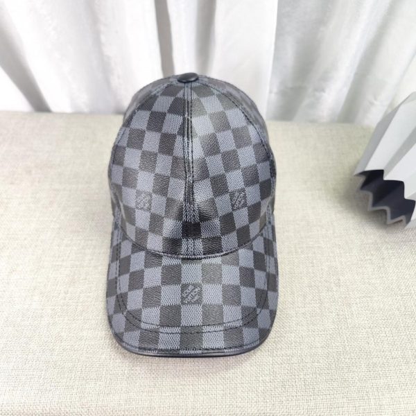 designer,replica,clothing,fake,1:1,lv,luxury,high quality Louis Vuitton old checkered leather hat