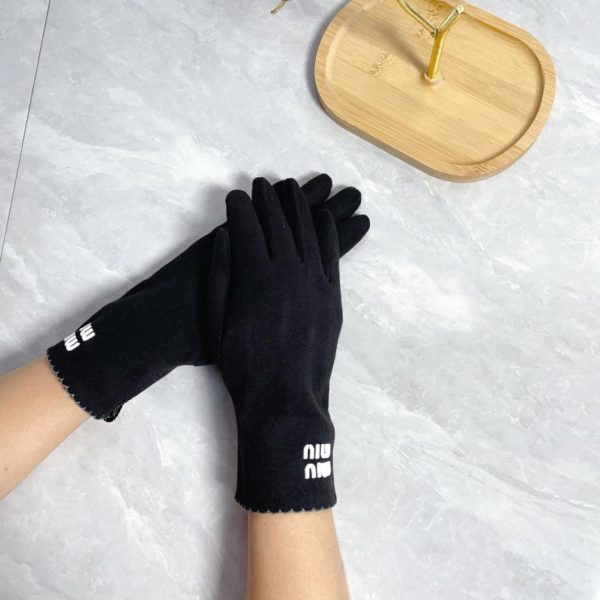 designer,replica,clothing,fake,1:1,lv,luxury,high quality Miumiu counter new wool gloves