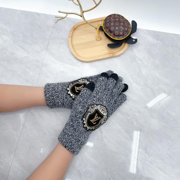 designer,replica,clothing,fake,1:1,lv,luxury,high quality Louis Vuitton wool gloves