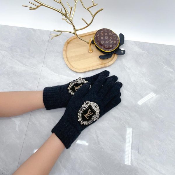 designer,replica,clothing,fake,1:1,lv,luxury,high quality Louis Vuitton wool gloves