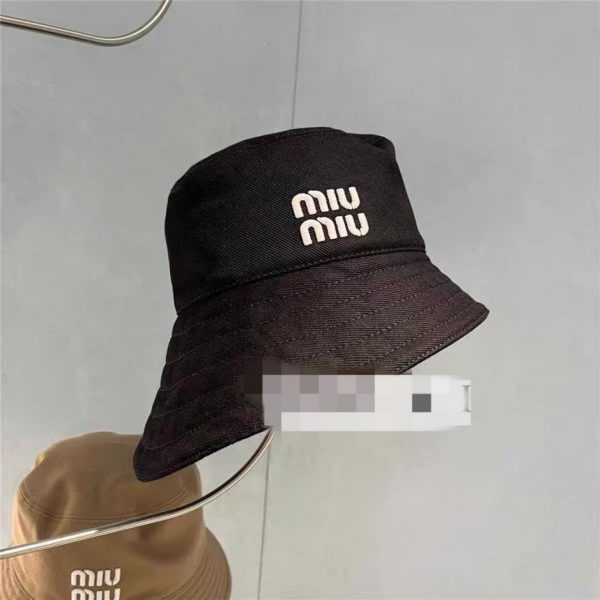 designer,replica,clothing,fake,1:1,lv,luxury,high quality MiuMiu new irregular brim fisherman hat