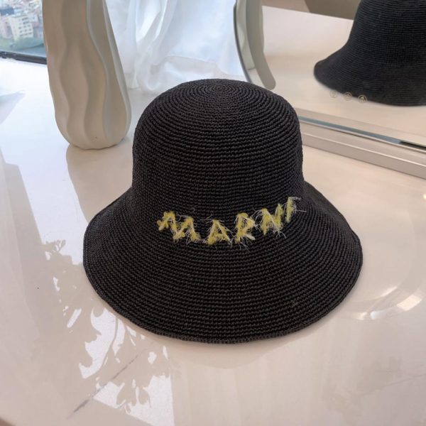 designer,replica,clothing,fake,1:1,lv,luxury,high quality marni new gold silk straw fisherman hat