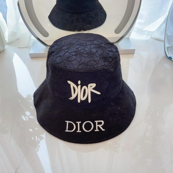 designer,replica,clothing,fake,1:1,lv,luxury,high quality DIOR new embroidered flower fishing hat