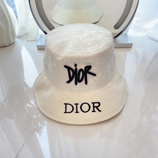 designer,replica,clothing,fake,1:1,lv,luxury,high quality DIOR new embroidered flower fishing hat