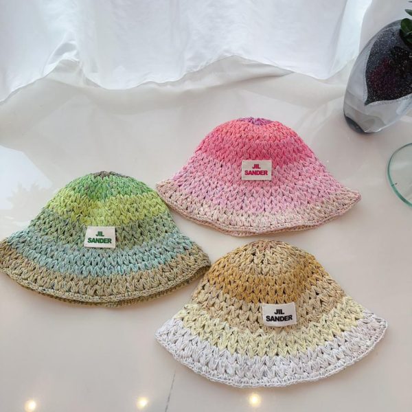 designer,replica,clothing,fake,1:1,lv,luxury,high quality Jil sander new gradient hand hook basin hat